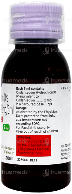 Emeset 2mg Lemon Flavour Syrup 30ml